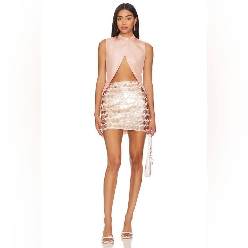 Superdown daphne sequin mini skirt